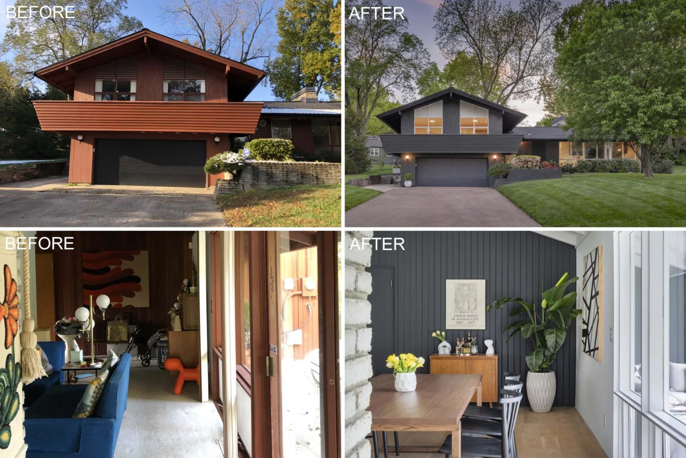 This 1950s Mid-Century Modern Home Was Given a Contemporary Remodel