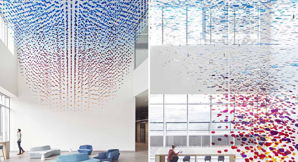 8,000-discs-were-suspended-to-create-this-artistic-installation