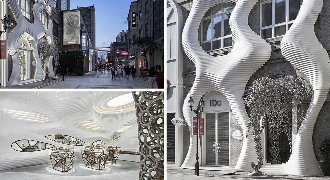 the-sculptural-facade-of-this-store-offers-a-hint-of-what-is-inside