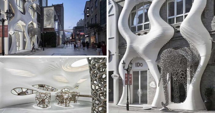 the-sculptural-facade-of-this-store-offers-a-hint-of-what-is-inside