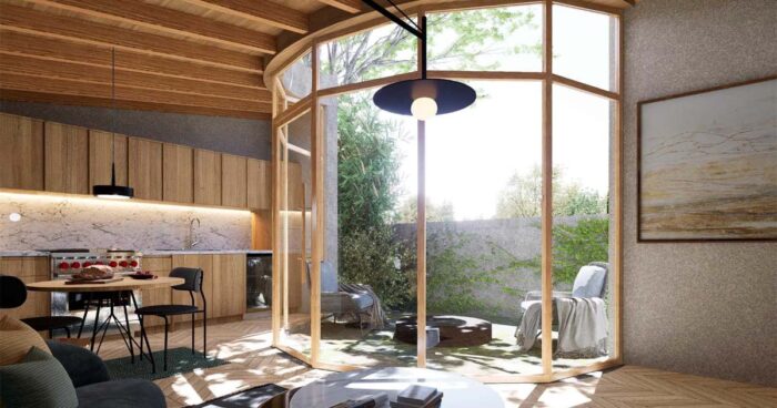 exposed-wood-beams-create-a-rustic-yet-modern-aesthetic-for-this-accessory-dwelling-unit