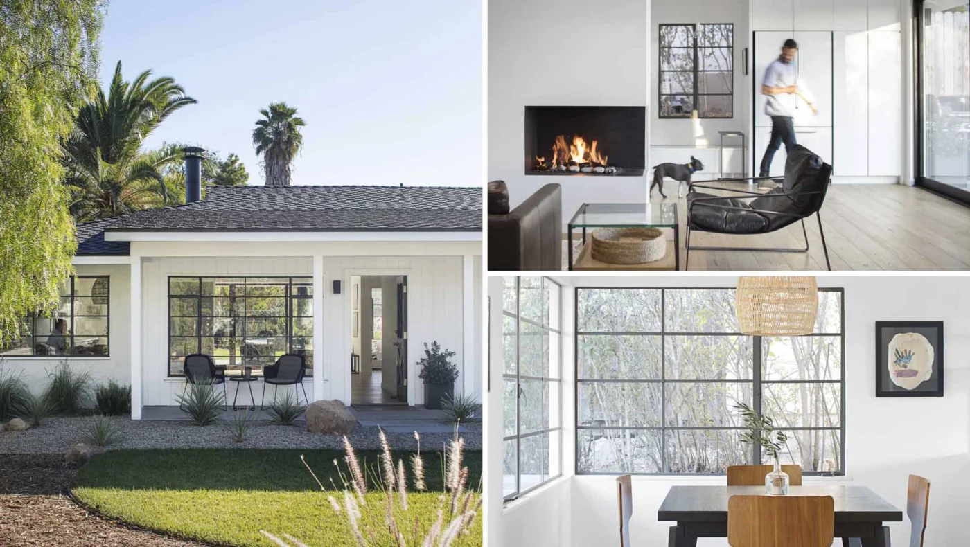 This 1950s California Ranch Home Was Updated With a Black and White Palette