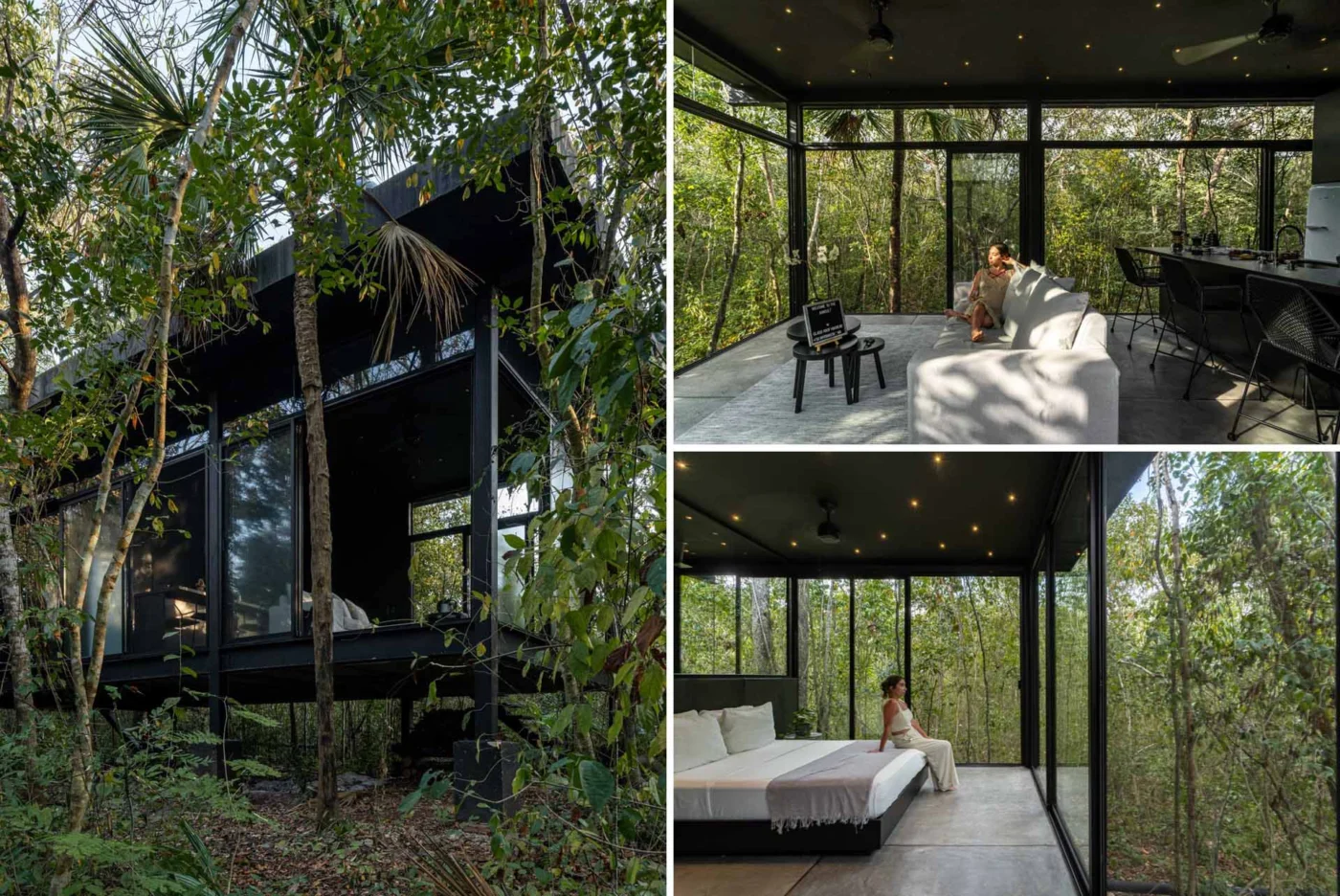 A Collection of Off-Grid Cabins Hidden Deep in the Jungle