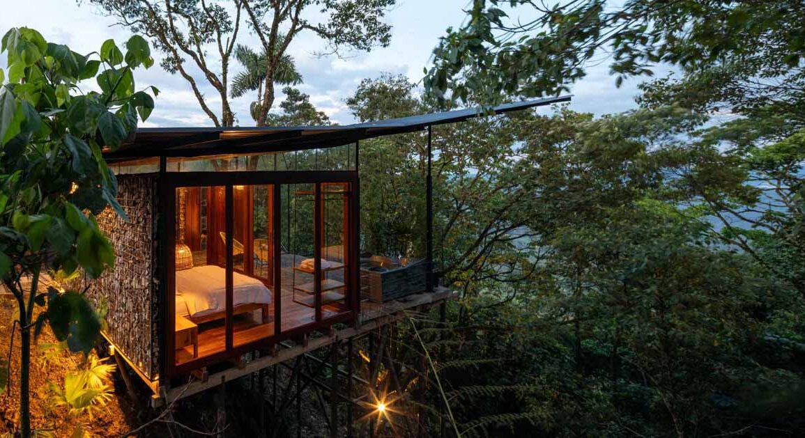 an-elevated-room-surrounded-by-trees-in-the-jungle