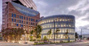 round-windows-cover-the-exterior-of-this-new-library