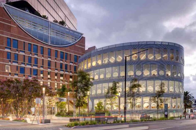 round-windows-cover-the-exterior-of-this-new-library