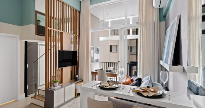 at-first-this-small-apartment-looks-simple,-then-you-notice-the-loft-and-hidden-office