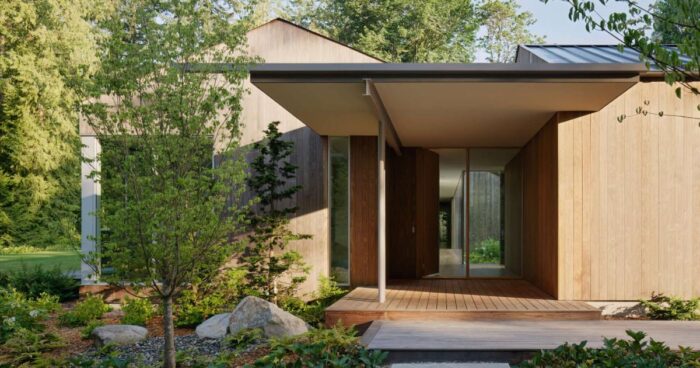 inside-a-wooded-hideaway-where-every-room-opens-to-nature,-even-the-sauna