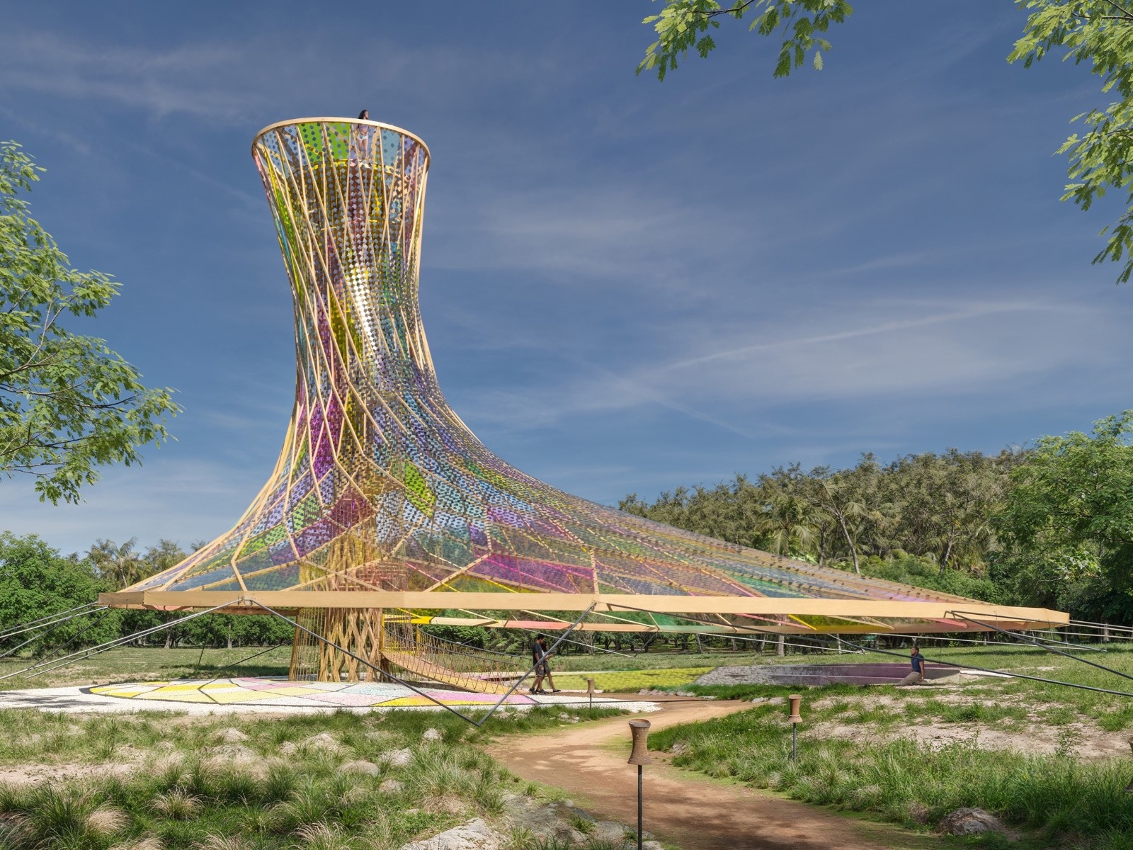 PLATINUM WINNER Valelaca Rokataki Prismatic Parasol Best Small Scale Architecture Marcus CarterMichael KokoraMiranda Lee OBJECT TERRITORIES USA