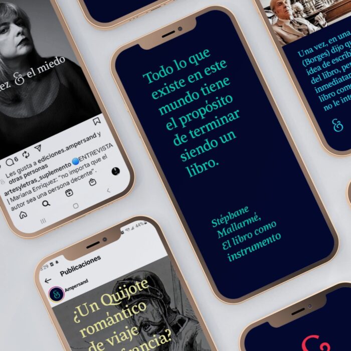 Visual identity and type design for Ampersand Publishing by Martín Gorricho — Omnibus-Type, Gold, IEA 2026
