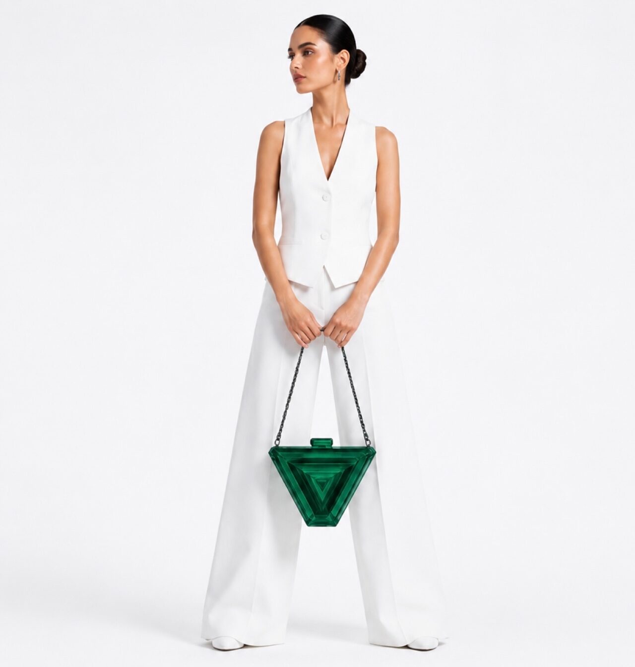 Emerald Prism Clutch Sahra Atelier — 2