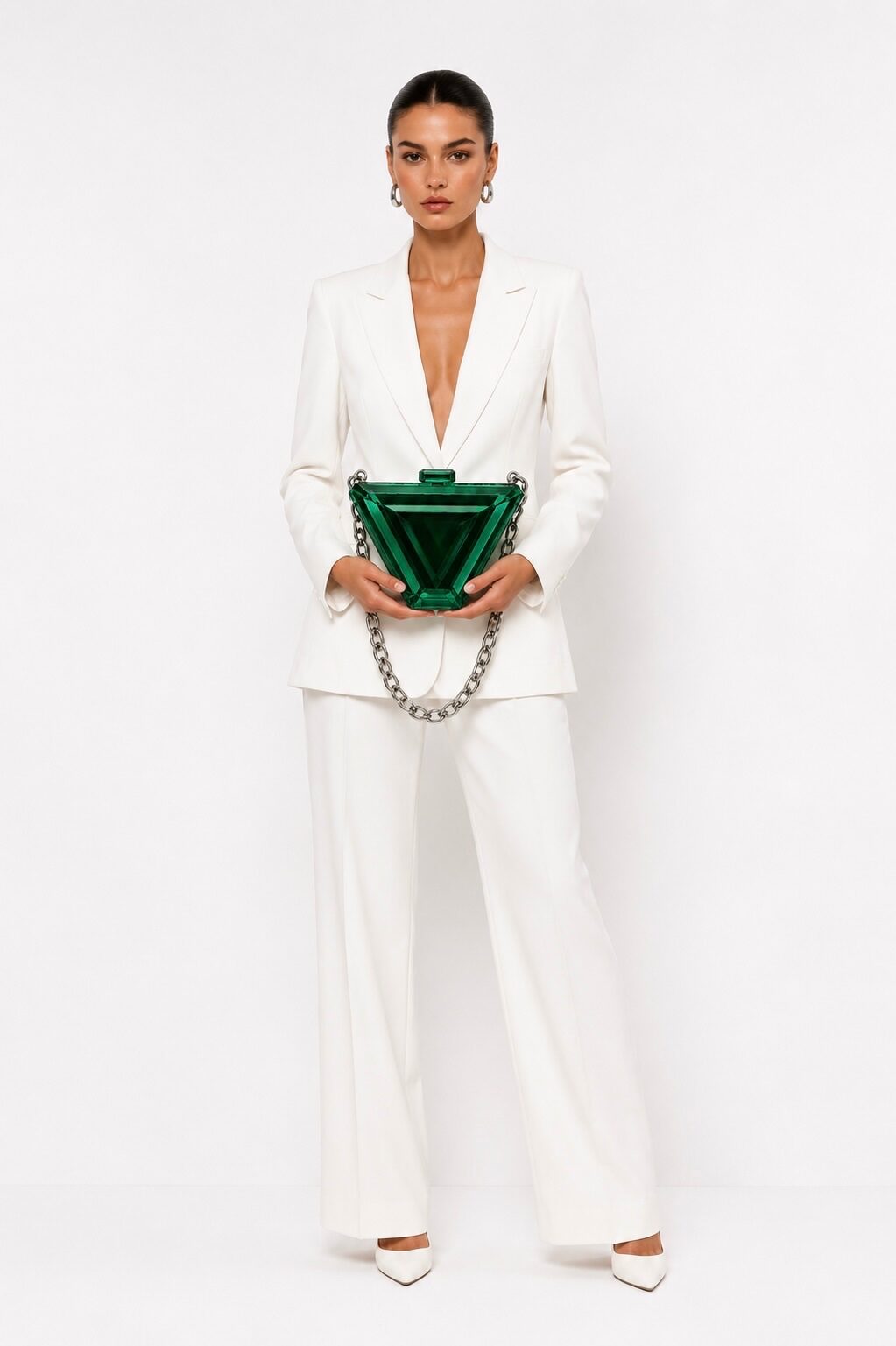 Emerald Prism Clutch Sahra Atelier — 5