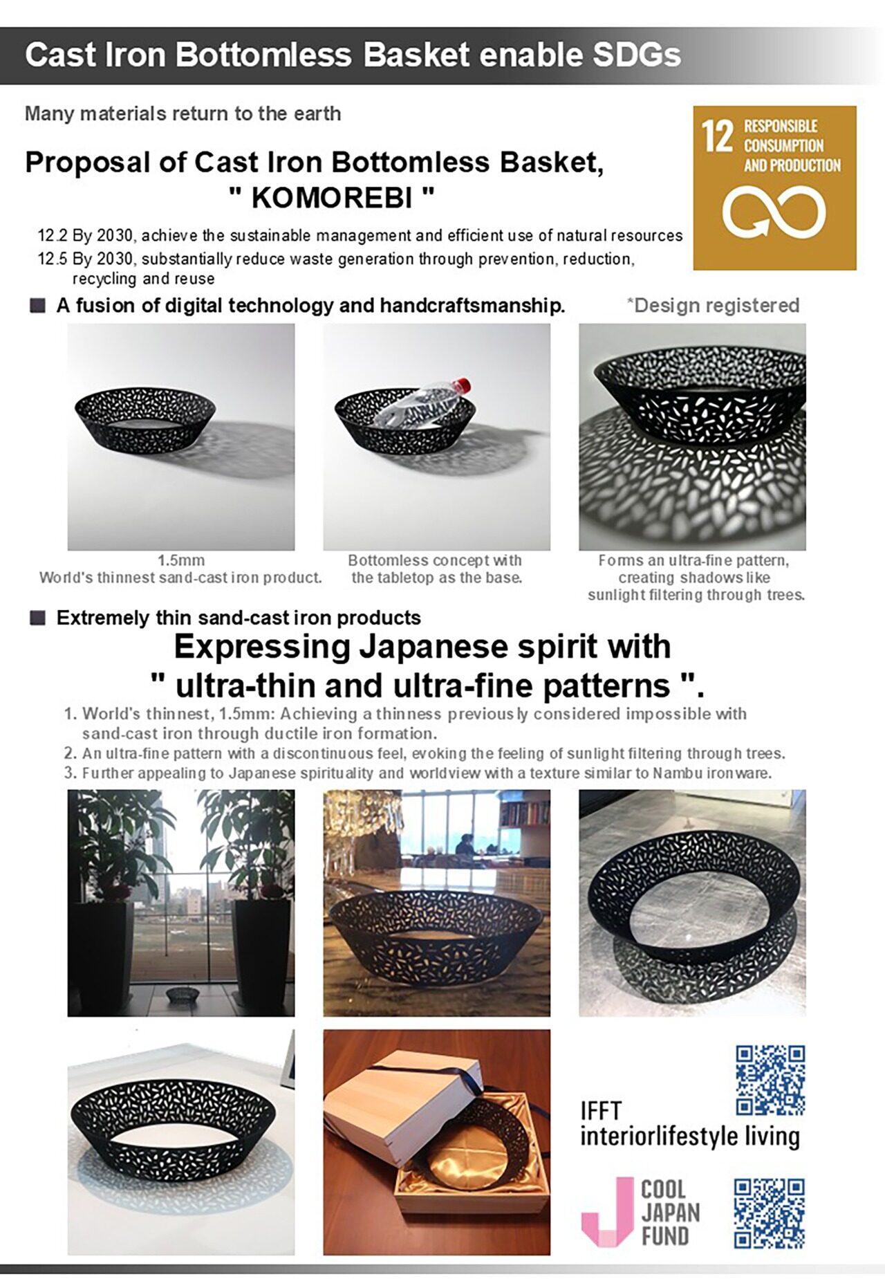 "Komorebi" / Cast Iron Bottomless Basket — 8